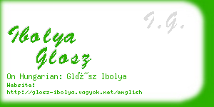 ibolya glosz business card